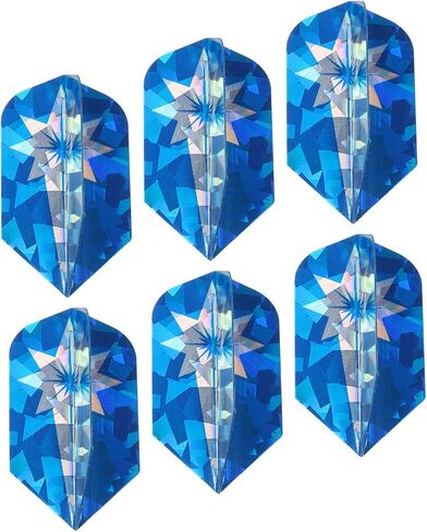 6 Pack Slim Dart Flights - PET Dart Accessories, Apply to Darts Game/Party/Entertainment (Blue) in Saudi Arabia