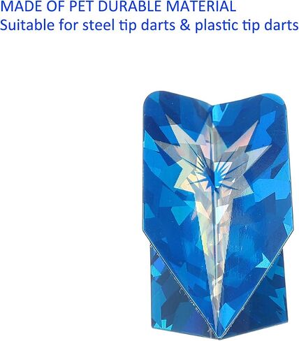 6 Pack Slim Dart Flights - PET Dart Accessories, Apply to Darts Game/Party/Entertainment (Blue) in Saudi Arabia