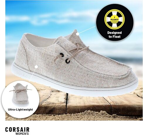 أحذية Body Glove النسائية للقوارب والأحذية الكاجوال Corsair - أحذية مائية نسائية في حذاء كاجوال سهل الارتداء للنساء، أحذية مائية نسائية كاجوال مع نعل خارجي بدون علامات وتصريف in Kuwait