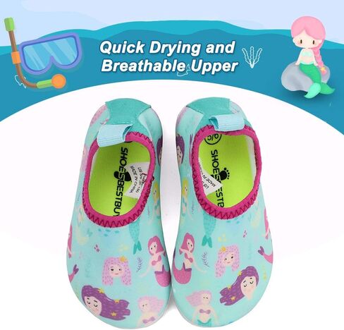 RANLY & SMILY Toddler Water Shoes Quick Dry Non-Slip Water Skin Barefoot Sports Swim Shoes Aqua Socks for Boys Girls Kids in Saudi Arabia