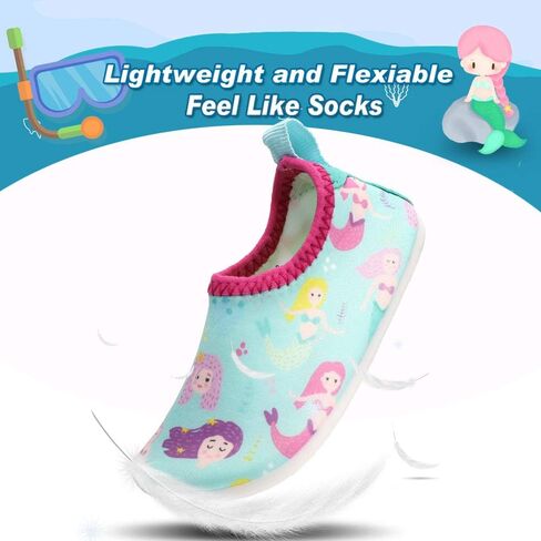 RANLY & SMILY Toddler Water Shoes Quick Dry Non-Slip Water Skin Barefoot Sports Swim Shoes Aqua Socks for Boys Girls Kids in Saudi Arabia