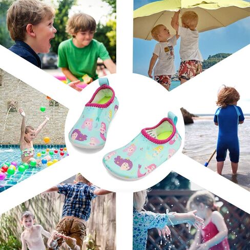 RANLY & SMILY Toddler Water Shoes Quick Dry Non-Slip Water Skin Barefoot Sports Swim Shoes Aqua Socks for Boys Girls Kids in Saudi Arabia