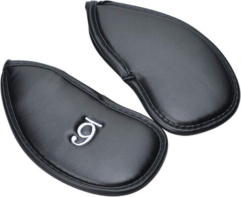 أغطية رأس حديدية لنادي الجولف، مجموعة أغطية رأس جولف Songway 12 قطعة، مجموعة أغطية رأس حديدية من الجلد الصناعي السميك تناسب جميع العلامات التجارية Titleist، Callaway، Ping in Kuwait