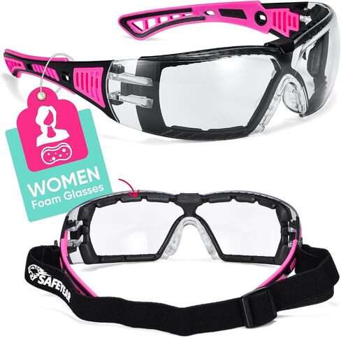 SAFEYEAR Women's Anti Fog Safety Goggles Glasses with HD Anti Scratch Resistant Lenses Work Goggles for Nurse Eye Protection in Saudi Arabia
