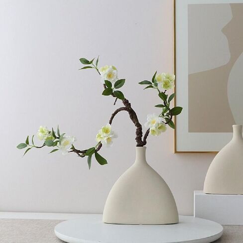 WEISPARK Artificial Flowers, 2pcs Fake Cherry Blossom Branches 31 Inch Long Stem Silk Flowers for DIY Vase Home Hotel Office Wedding Party Garden Decor (Champagne) in Saudi Arabia