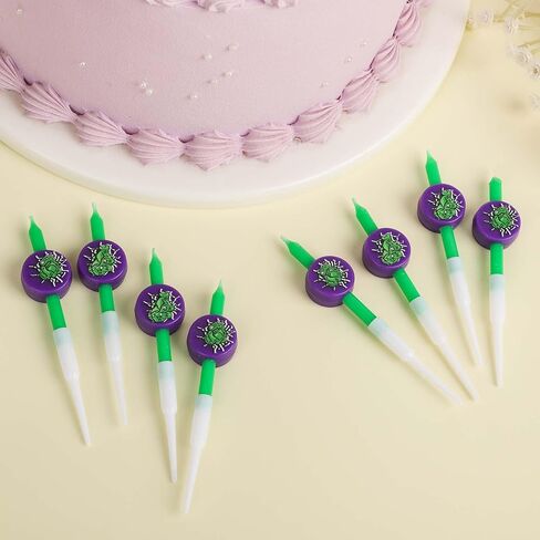 8pcs Bat Joker Birthday Cake Candles, Birthday Cake Topper Hero Themed Birthday Cake Decorations for Man Birthday Party Halloween Party Cake Favors Decors in Saudi Arabia