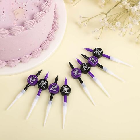 8pcs Bat Joker Birthday Cake Candles, Birthday Cake Topper Hero Themed Birthday Cake Decorations for Man Birthday Party Halloween Party Cake Favors Decors in Saudi Arabia