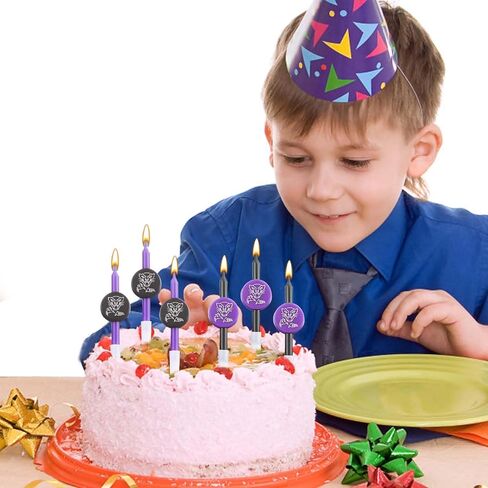 8pcs Bat Joker Birthday Cake Candles, Birthday Cake Topper Hero Themed Birthday Cake Decorations for Man Birthday Party Halloween Party Cake Favors Decors in Saudi Arabia