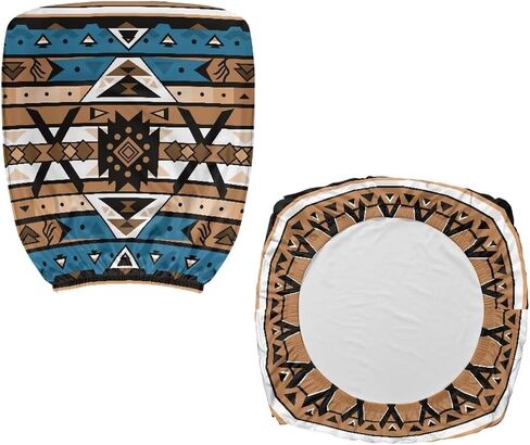 Southwestern Pattern Office Chair Cover Stretchable 2 Piece,Navajo Native American Tribal Computer Chair Backrest Cover and Seat Cushion Cover Elastic Desk Chair Cover in Saudi Arabia