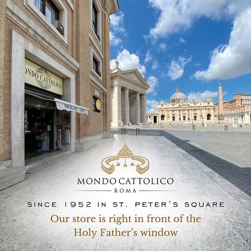 Mondo Cattolico Rosary Beads catholic for Women and Men from Vatican, Venetian Glass Rosary of the Miraculous Virgin - Perfect Catholic gifts in Saudi Arabia