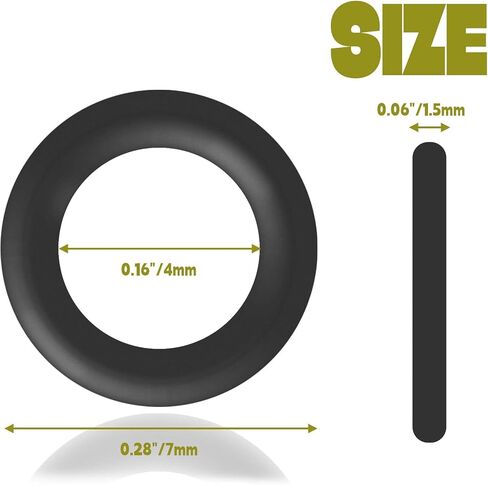 حلقات دائرية مطاطية من النتريل 7 مم OD، 4 مم معرف، عرض 1.5 مم، حشية ختم مترية سوداء لسباكة ماكينات السيارات، 60 قطعة in Saudi Arabia