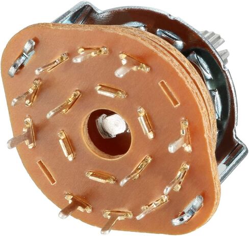 uxcell 6mm 2P5T 2 Pole 5 Position Selectable Single Deck Band Selector Rotary Switch in Saudi Arabia