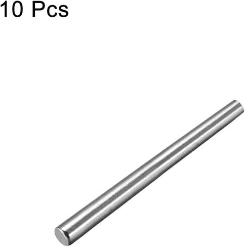 uxcell 45# Carbon Steel GB117 50mm Length 4mm Small End Diameter 1:50 Taper Pin 10Pcs in Saudi Arabia