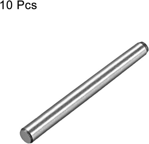uxcell 45# Carbon Steel GB117 50mm Length 4mm Small End Diameter 1:50 Taper Pin 10Pcs in Saudi Arabia