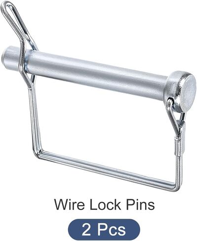 دبوس توصيل أمان مربع (9.5 × 70 مم)، قطعتان من دبوس قفل عمود من الفولاذ الكربوني مع الأذن - لبناء المنزل، والجرارات، والمقطورات، والشاحنات، والجزازات in Kuwait