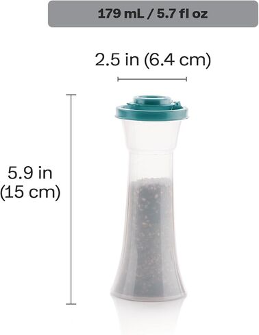 مجموعة خفق ملح وفلفل الساعة الرملية من تابروير، أغطية محكمة الغلق، خالية من مادة BPA، آمنة للاستخدام في غسالة الأطباق in Saudi Arabia