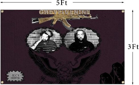 Music tapestry S**uicide Theme Boys Music 3x5Ft Funny Flags for College Dorm Room Guys Man Cave Bedroom Wall in Saudi Arabia