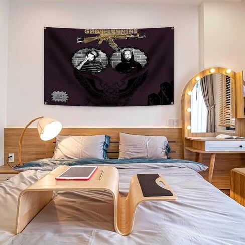 Music tapestry S**uicide Theme Boys Music 3x5Ft Funny Flags for College Dorm Room Guys Man Cave Bedroom Wall in Saudi Arabia