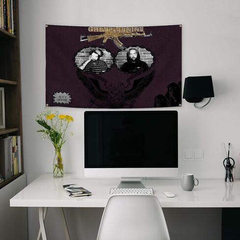 Music tapestry S**uicide Theme Boys Music 3x5Ft Funny Flags for College Dorm Room Guys Man Cave Bedroom Wall in Saudi Arabia