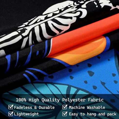 Invoibler القط نسيج الجمجمة نسيج الجمالية نسيج ساحر القمر نجوم نسيج القوطي الهيكل العظمي نسيج لطيف الحيوان نسيج الجدار شنقا لغرفة النوم (51.2 × 59.1 بوصة) in Kuwait