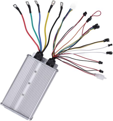 Alomejor Electric Bike Controller, 48V 72V 60A Dual Mode 18 Tube Sine Controller with Connector for Scooter Lithium Battery Modification in Saudi Arabia