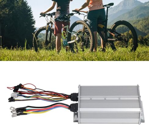 Alomejor Electric Bike Controller, 48V 72V 60A Dual Mode 18 Tube Sine Controller with Connector for Scooter Lithium Battery Modification in Saudi Arabia