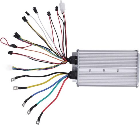 Alomejor Electric Bike Controller, 48V 72V 60A Dual Mode 18 Tube Sine Controller with Connector for Scooter Lithium Battery Modification in Saudi Arabia