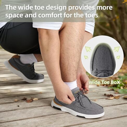 أحذية مشي مريحة لتقويم العظام للرجال من OrthoComfoot مع دعم للقوس، سهلة الارتداء كاجوال لالتهاب اللفافة الأخمصية، أحذية رياضية عصرية مقاومة للانزلاق بأربطة قابلة للتعديل لألم القدم والكعب in Saudi Arabia