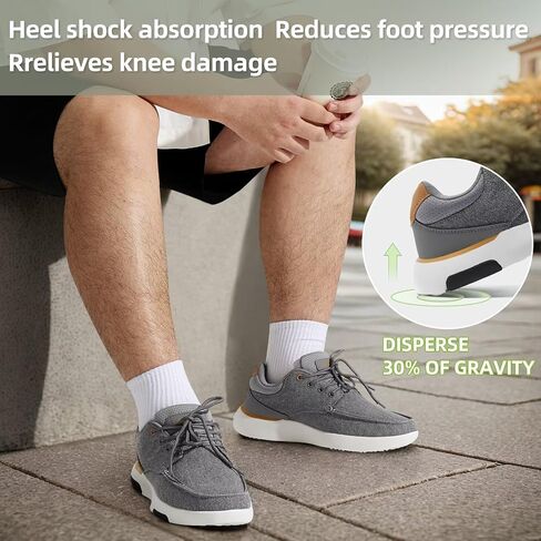 أحذية مشي مريحة لتقويم العظام للرجال من OrthoComfoot مع دعم للقوس، سهلة الارتداء كاجوال لالتهاب اللفافة الأخمصية، أحذية رياضية عصرية مقاومة للانزلاق بأربطة قابلة للتعديل لألم القدم والكعب in Saudi Arabia