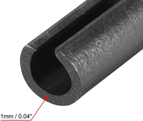 uxcell Slotted Spring Pin - 5mm x 25mm Plain Finish 65Mn Roll Assortment Kit for Small Machine Projects 50Pcs in Saudi Arabia