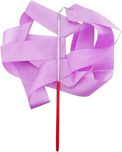 عبوتان من عصا الجمباز الإيقاعي لثناء الرقص للأطفال، عروض المواهب التدويرية للرقص الفني (لون أرجواني) in Kuwait