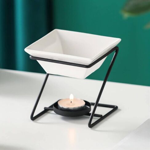 150 مللي سعة كبيرة حساسة رومانسية المعادن Tealight شمعة حامل النفط لاذع الموقد رائحة الناشر فرن ديكور المنزل Z الشكل الذهبي in Kuwait