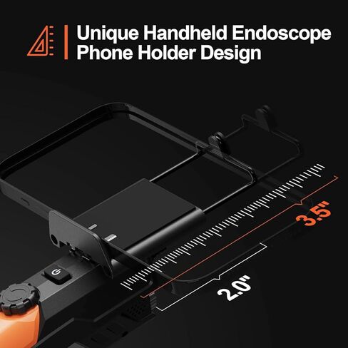 كاميرا فحص لاسلكية من تيسلونج، كاميرا على شكل ثعبان بمنظار 1080 بكسل مع 7 مصابيح LED وعدسة 0.28 بوصة فيديو عالي الدقة وكاميرا فحص IP67 مقاومة للماء in Kuwait