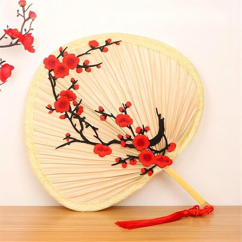1 piece Natural dried palm leaves palm fan，hand fan。Best gear for outdoor camping in summer (Style 2) in Saudi Arabia