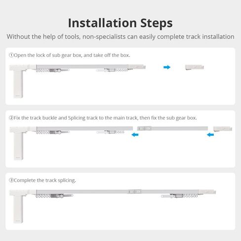 Blindsmart Smart Curtains System, Tool-Free Easy Installation, Smart Curtain Tracks WiFi Electric Motorized Curtains Rod with Remote Control, App Control, Alexa & Google Home Voice Control (4m (157")) in Saudi Arabia