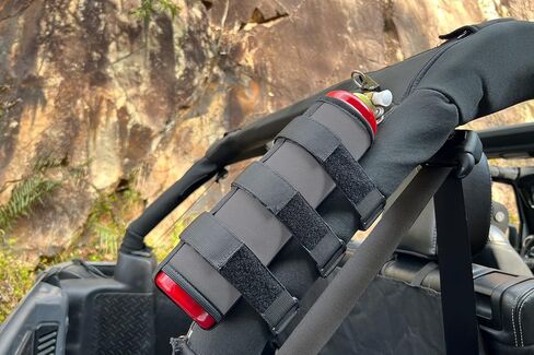 Roll Bar Fire Extinguisher Mount for Jeep Wrangler YJ TJ JK JKU JL 2.5 Lb Fire Extinguisher Holder Bag(Black) in Kuwait