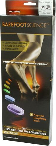 Barefoot Science - Full Length 6 Step Active Arch Activation Foot Support Insoles - Small - (W8-9.5/M6-7.5) in Saudi Arabia