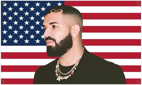 Drake Funny Music Flags Rap Album 3 × 5 Feet With Four Brass Indoor Outdoor Decoration in Saudi Arabia