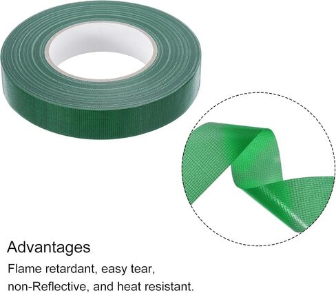 MECCANIXITY White Gaffers Tape, 60 Yards x 1 Inch No Residue, Non-Reflective Easy Tear Book Repair Tape Matte Stage Cloth Tape for Photography,Pack of 1 in Saudi Arabia