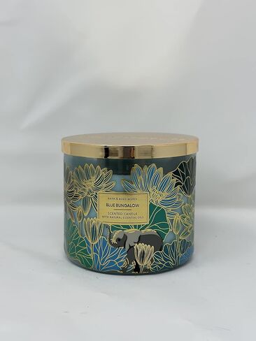 Blue Bungalow 3 Wick Candle 14.5 oz / 411 g [Made with Natural Essential Oil] in Saudi Arabia