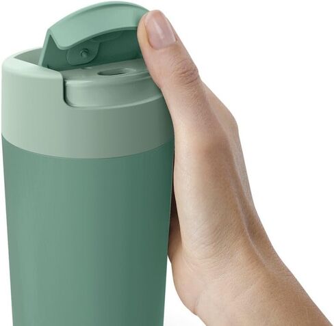 Joseph Joseph Sipp Travel Mug with Flip-top Cap - 454 ml (16 fl. oz) - Green in Saudi Arabia