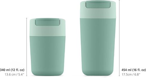 Joseph Joseph Sipp Travel Mug with Flip-top Cap - 454 ml (16 fl. oz) - Green in Saudi Arabia