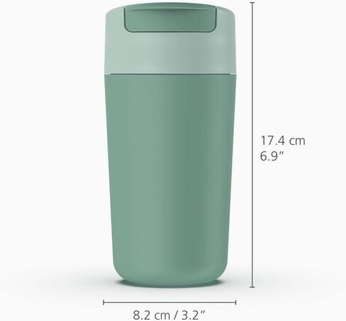 Joseph Joseph Sipp Travel Mug with Flip-top Cap - 454 ml (16 fl. oz) - Green in Saudi Arabia