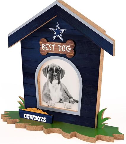 Fan Creations San Francisco 49ers Dog House Picture Frame NFL 3D Decorative Tabletop Photo Holder - Celebrate Best Friend & Team - Holds 3.5x3.75 Print - For Home, Office, Dorm in Saudi Arabia