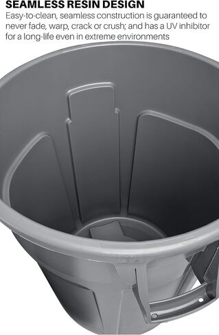 Rubbermaid Commercial Products Brute Heavy-Duty Round Recycling/Composting Bin, 20-Gallon, Recycle, Trash Can/Waste Container for Home/Garage/Bathroom/Outdoor/Driveway in Saudi Arabia