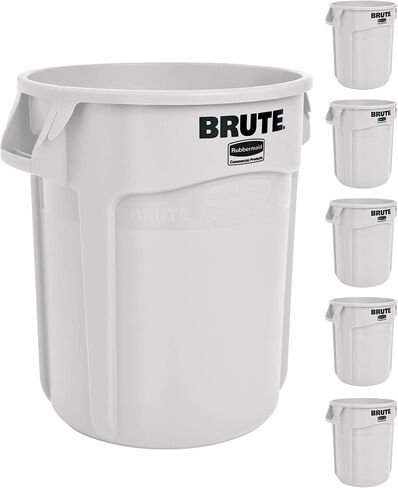 Rubbermaid Commercial Products Brute Heavy-Duty Round Recycling/Composting Bin, 20-Gallon, Recycle, Trash Can/Waste Container for Home/Garage/Bathroom/Outdoor/Driveway in Saudi Arabia