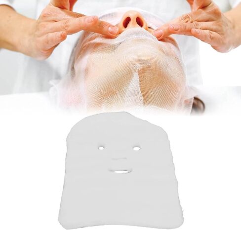 100 Pieces Sheet Masks Face, Face Masks Care Face Masks Set Disposable Gauze Face Mask Strong Water Absorption Disposable Face Mask Sheets with Brush for Home in Saudi Arabia