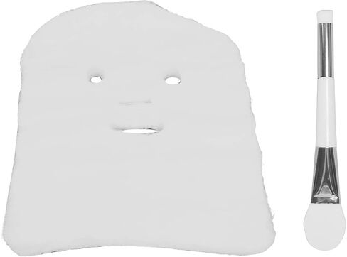 100 Pieces Sheet Masks Face, Face Masks Care Face Masks Set Disposable Gauze Face Mask Strong Water Absorption Disposable Face Mask Sheets with Brush for Home in Saudi Arabia
