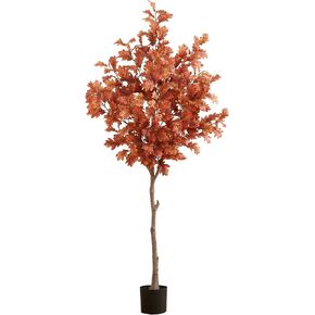 Nearly Natural 6ft. Autumn Oak Artificial Fall Tree