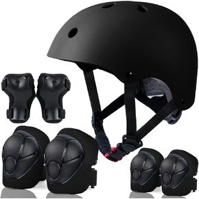 Toddler Helmet Kids Knee Pads for 3-5 5-8 8-14 Years Toddler Youth Bike Skateboard Helmet Knee Elbow Wrist Pads for Roller Bicycle Bike Skateboard and Other Sports Activities